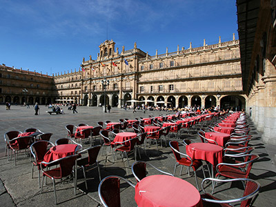 マヨール広場もサラマンカの見逃せないスポット