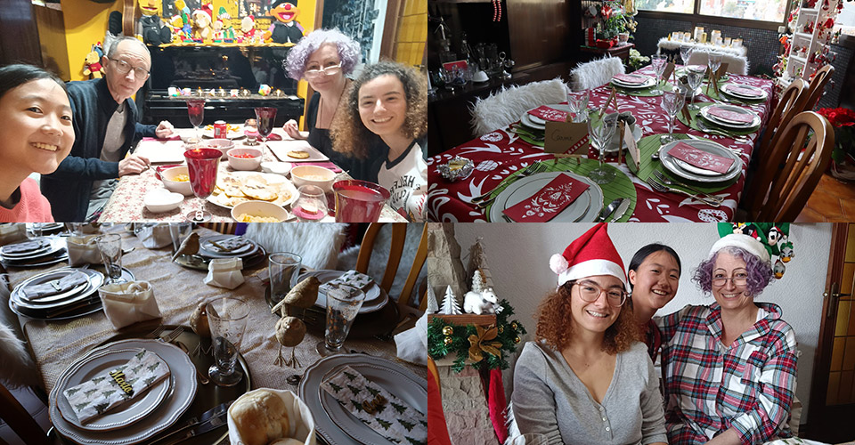 教師宅ホームステイの学生