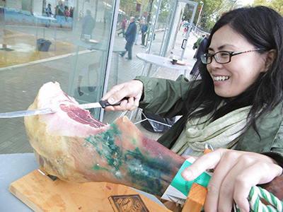 イベリコ豚のフィエスタにスペイン人の友人に連れて行ってもらった時のもの