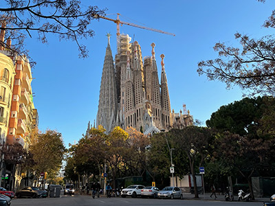 通学中に見たサグラダファミリア