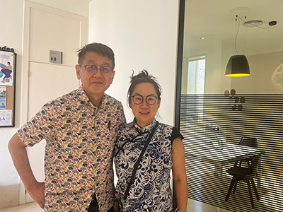 シンガポール人との写真