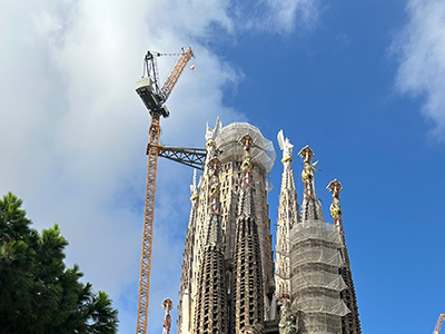 サグラダファミリア。日帰りでバルセロナに行きました。