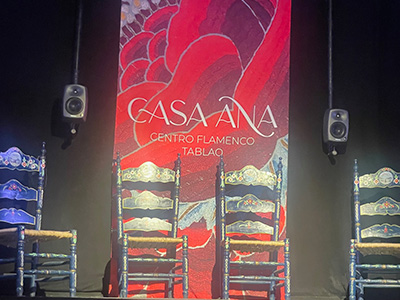 フラメンコショー開始前