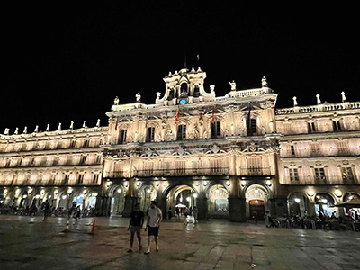 マヨール広場のライトアップ